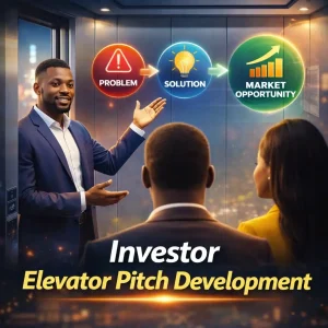 30. investor elevator pitch development