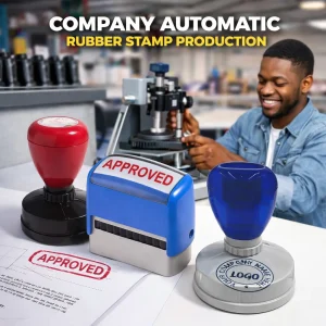 44. company automatic rubber stamp production