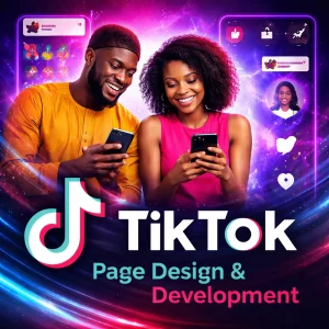 51. tiktok page design & development